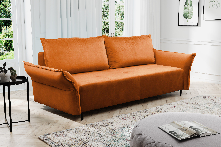 Canapea două locuri Naples Sofa (portocaliu)