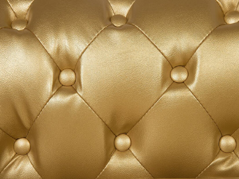Canapea 3 locuri Chichester (piele sintetică) (auriu) 