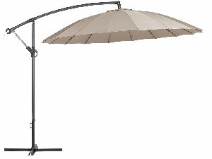 Umbrelă de grădină 268 cm CALISA II (poliester) (bej nisipiu)