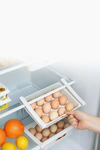 Suport ouă frigider Mona (alb)