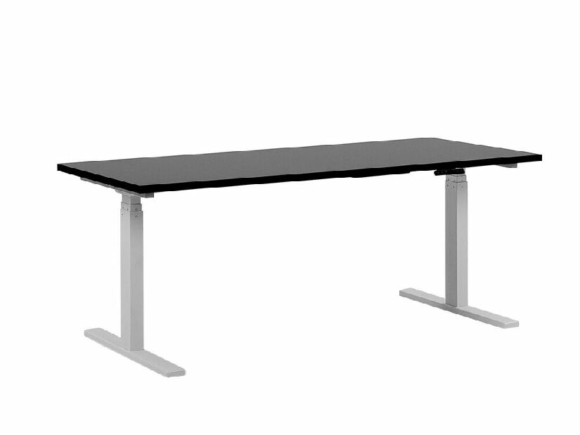 Masă pentru scris UPPER II (180 x 80 cm) (MDF) (reglabil electric) (negru)
