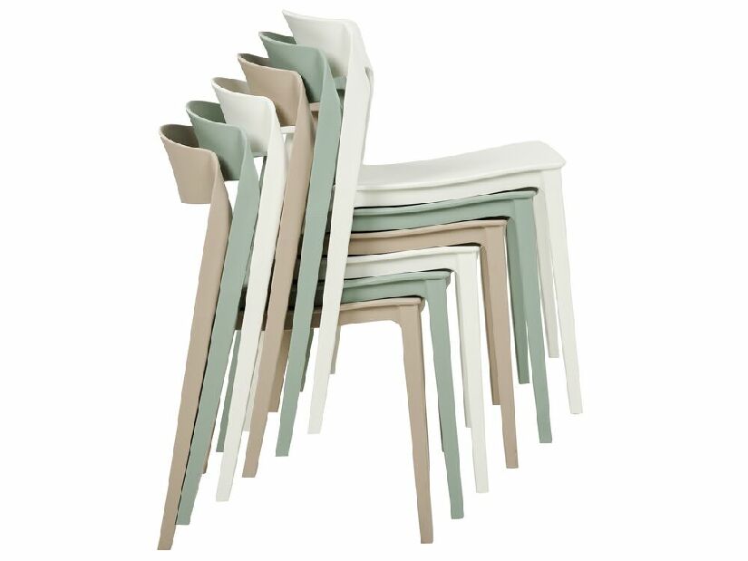 Set 2 buc scaune de sufragerie Seasar (alb) 