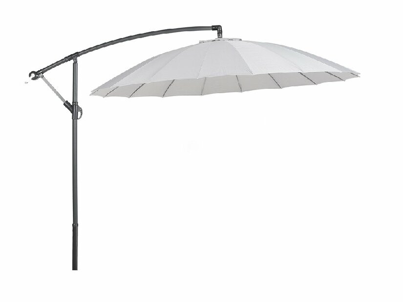 Umbrelă de grădină 268 cm CALISA II (poliester) (gri deschis)