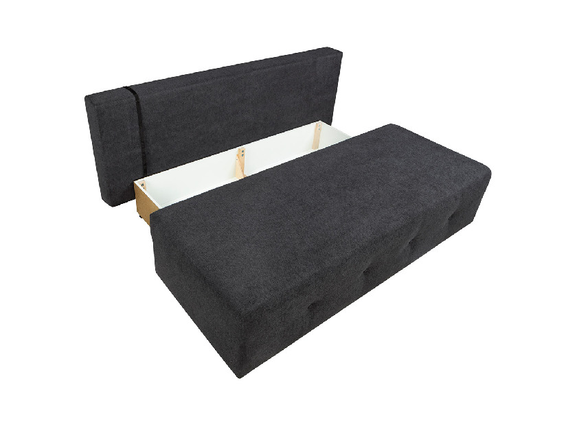 Canapea cu trei locuri Kasola Lux 3DL (gri închis)