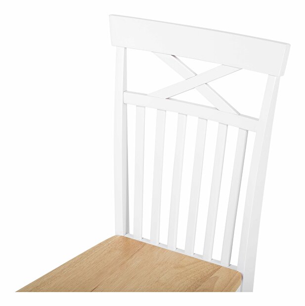 Set 2 buc. scaune pentru sufragerie Howton (alb)