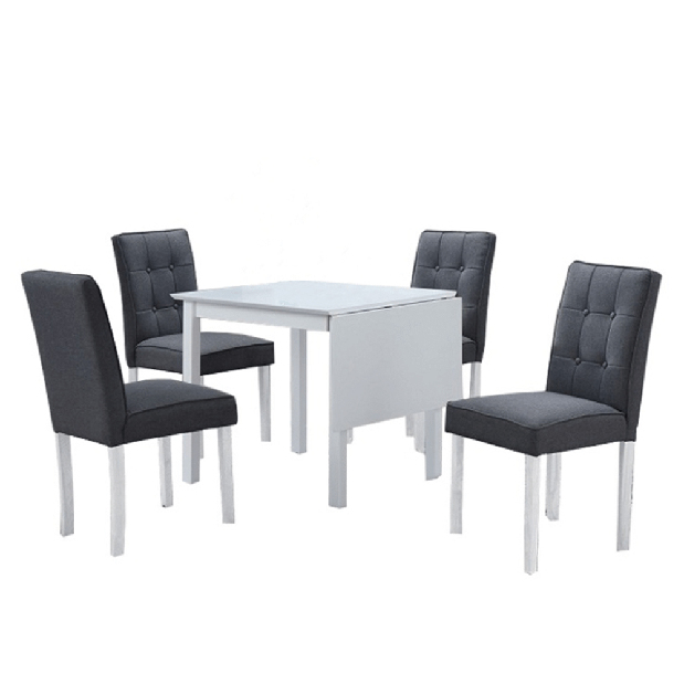 Set masă scaune pentru sufragerie Bygur (pentru 4 persoane)