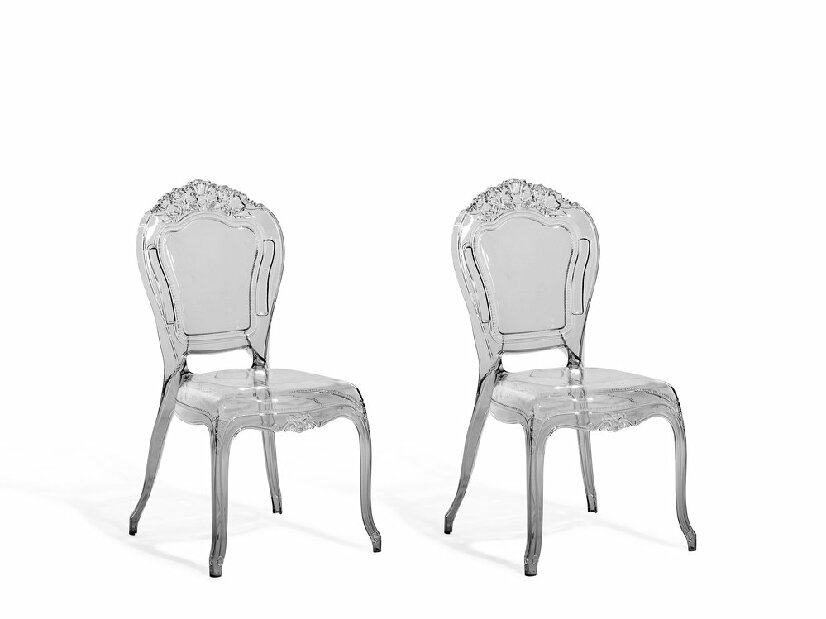 Set 2 buc. scaune pentru sufragerie Vitton (negru)