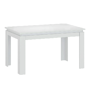Masă de sufragerie Lafer (alb) (pentru 4 până la 6 persoane)