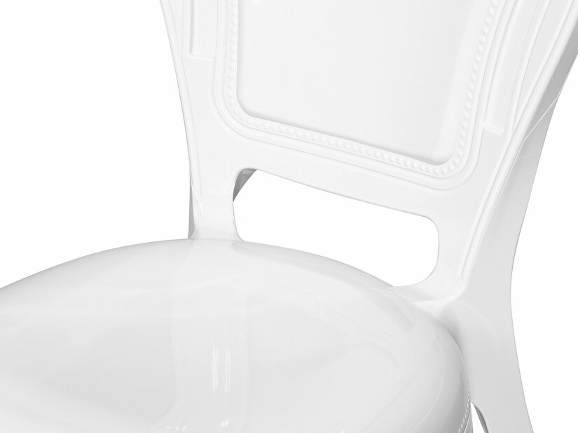 Set 2 buc. scaune pentru sufragerie Vitton (alb)