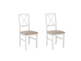 Set 2 buc scaune de sufragerie Zefir XI (alb + bej) *vânzare