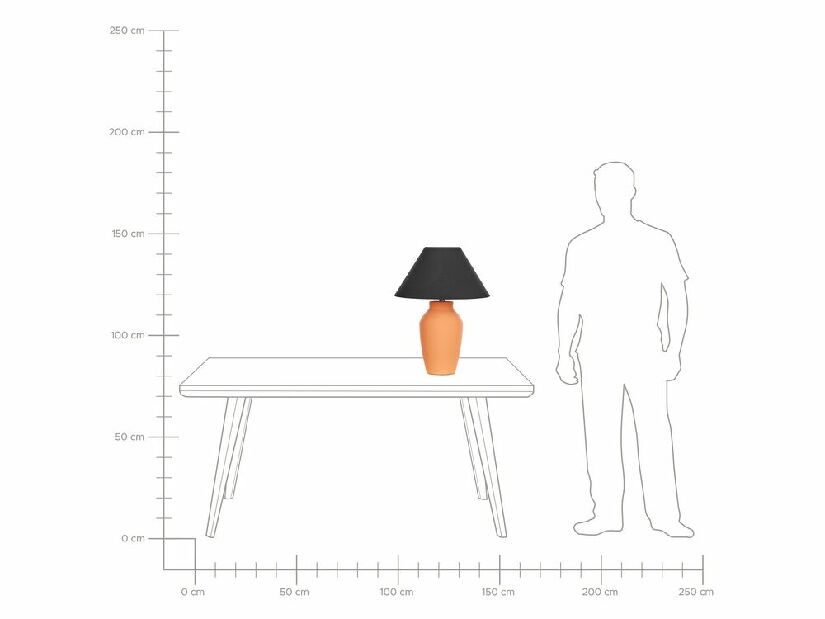 Lampă de masă Rodrigo (portocaliu) 