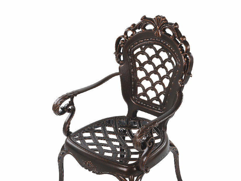 Set 2 buc. scaune de grădină LIZZI (aluminiu) (maro) *vânzare stoc