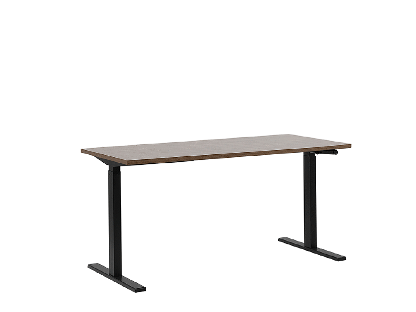 Masă pentru scris UPPER II (180 x 80 cm) (MDF) (reglabil manual) (lemn închis)
