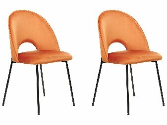 Set 2 buc scaun tip bar Clarissa (portocaliu)