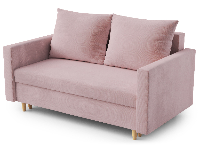 Canapea două locuri Louis (roz)