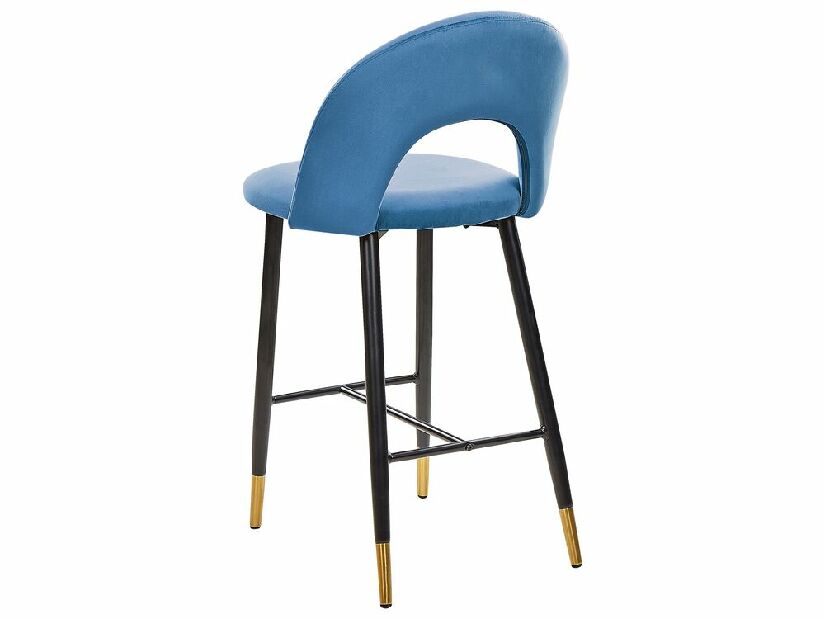 Set 2 buc scaun tip bar Fabian (albastru)