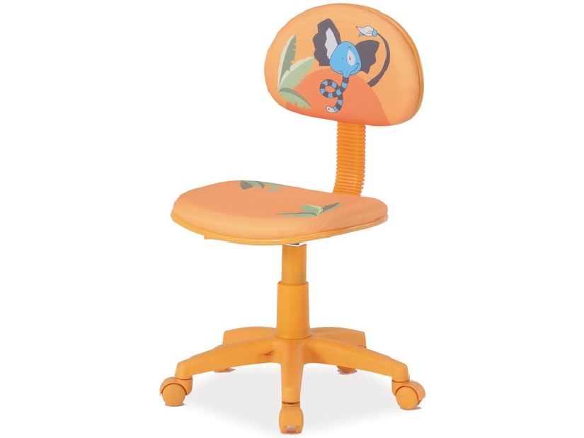 Scaun pentru copii Hop (portocaliu + motiv)