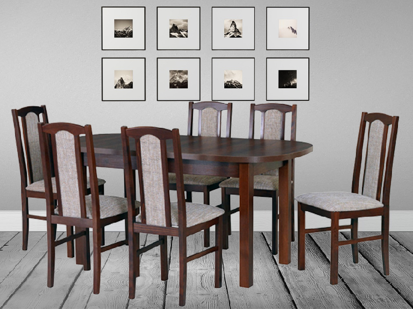 Set 6 bucăți scaune de sufragerie Eliat (pentru 6 până la 8 persoane)