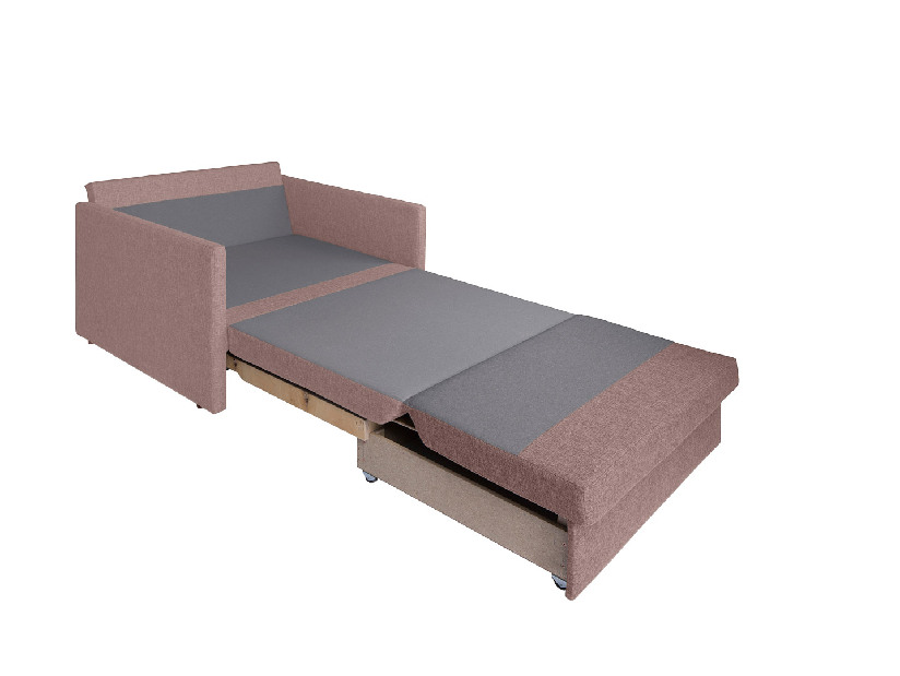 Canapea cu două locuri Serra 2FBK (roz închis)