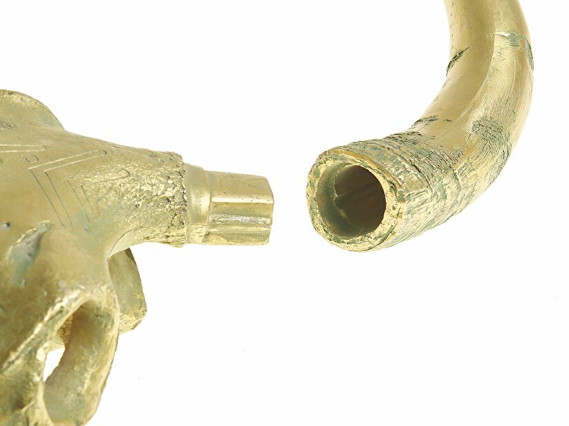 Statuetuă decorativă craniu de taur KAOVO (auriu)