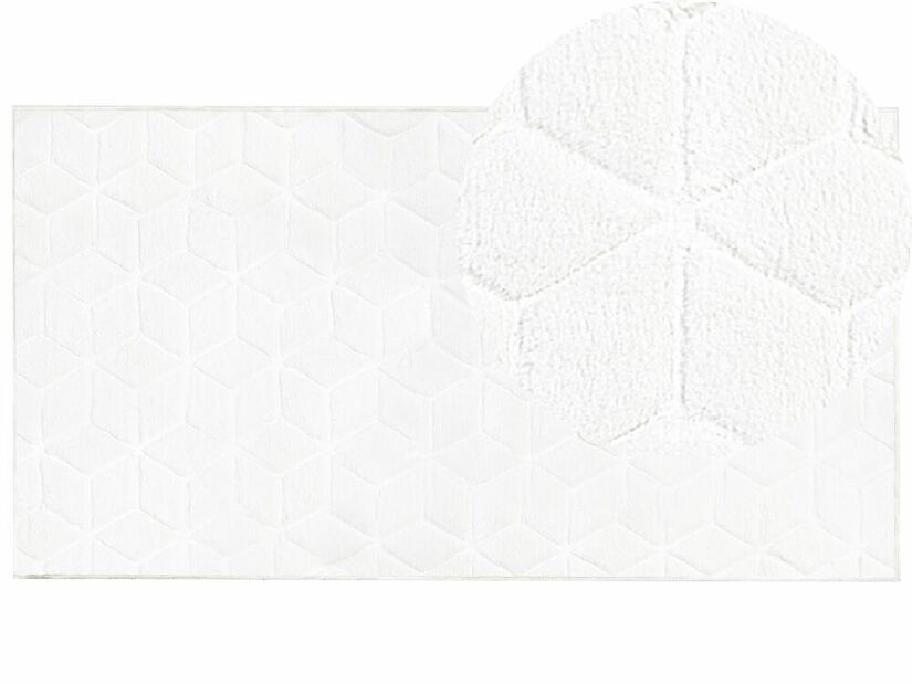 Covor din blană artificială 80 x 150 cm Thae (alb)