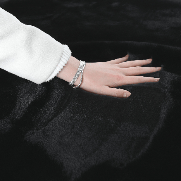 Pătură din blană artificială 150x180 cm Rarea New (negru)