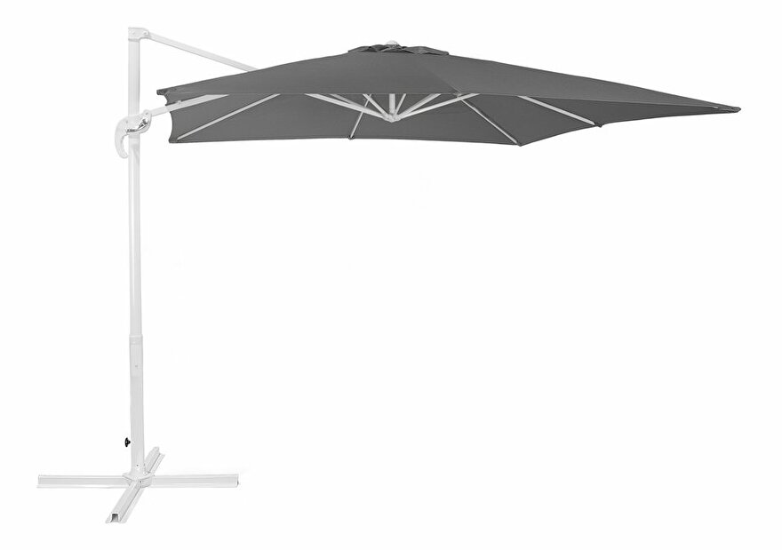 Umbrelă de grădină MANIZA (alb + gri închis)