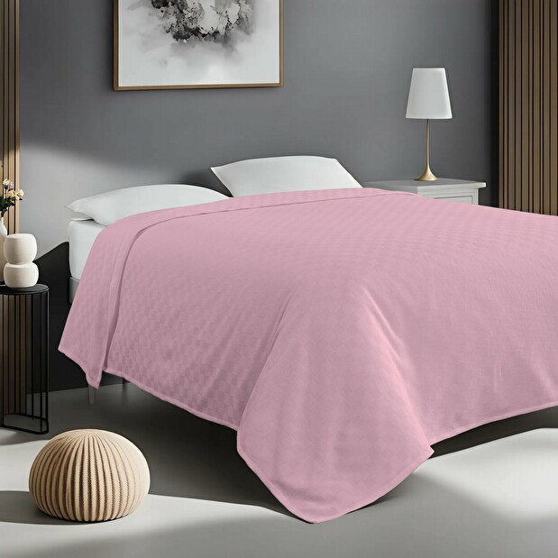 Cuvertură pentru pat 160 x 230 cm Plaines (Roz)