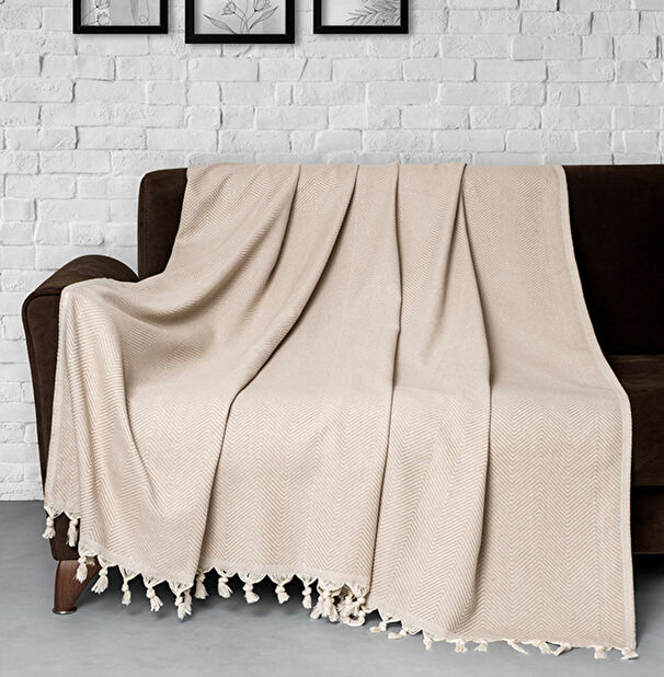 Cuvertură pentru canapea 170 x 230 cm Trendos (Bej)