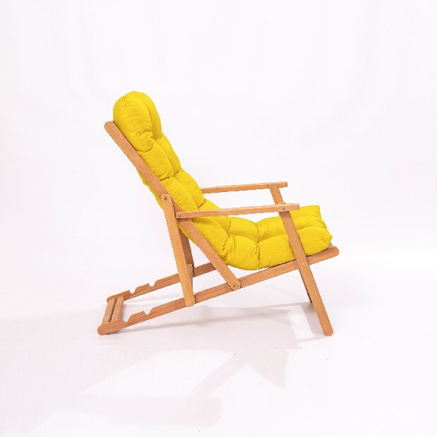 Set masă scaune de grădină (3 buc) Minnie (galben + natural)