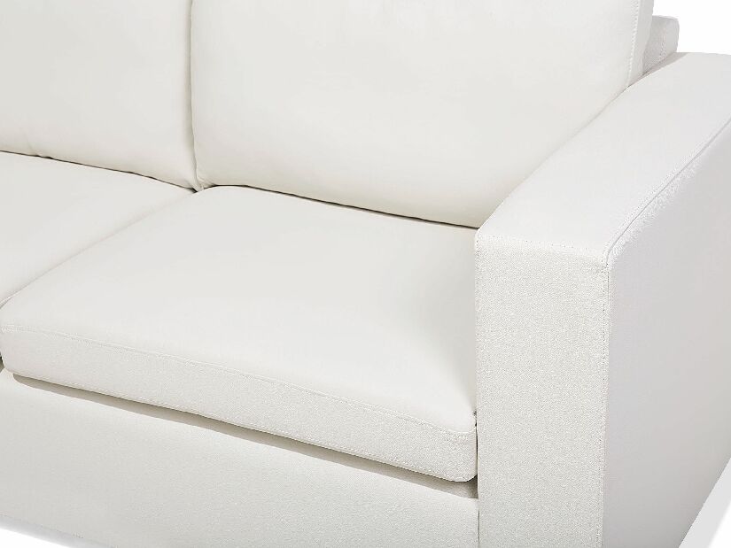Canapea 2 locuri din piele Heinola (crem) 