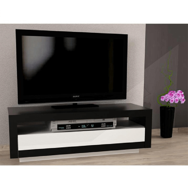Masă TV/Dulap Ambleside (negru + alb)