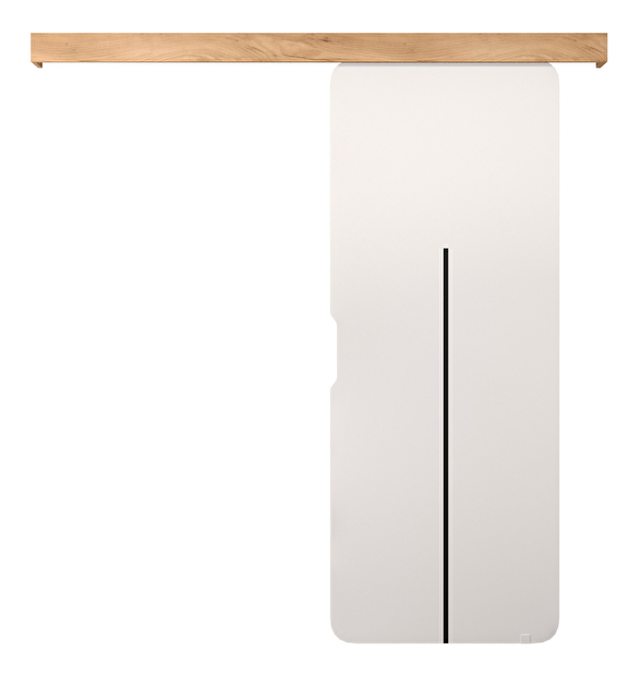 Uși culisante Oneil X (alb mat + Stejar craft auriu)