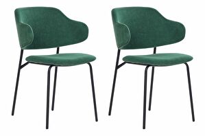 Set 2 buc scaune de sufragerie Kenza (verde)
