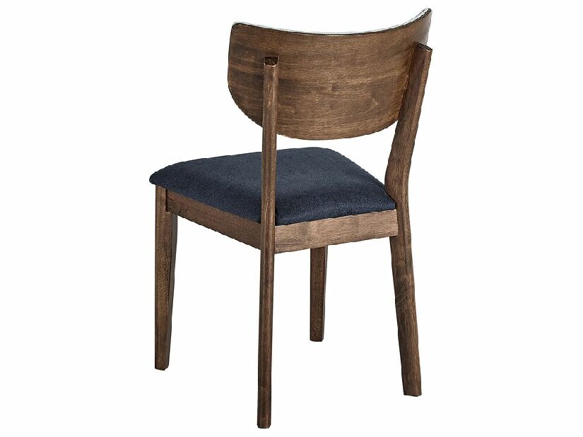 Set 2 buc scaune de sufragerie Mokza (lemn închis)