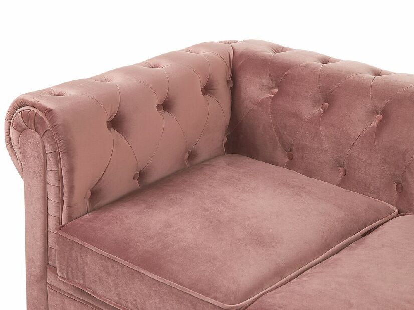 Canapea trei locuri CHICHESTER (roz)