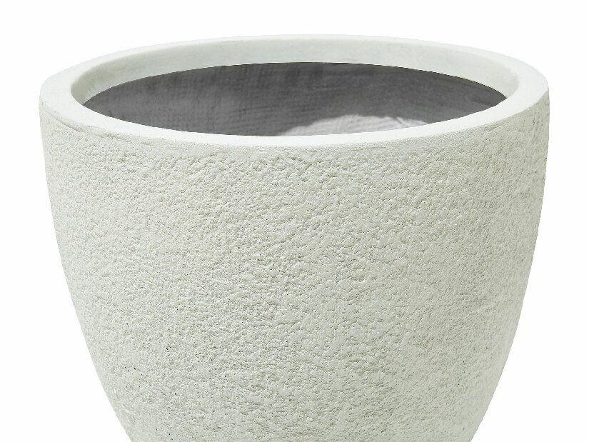 Set 3 buc ghiveci KERMAN (ceramică) (alb)
