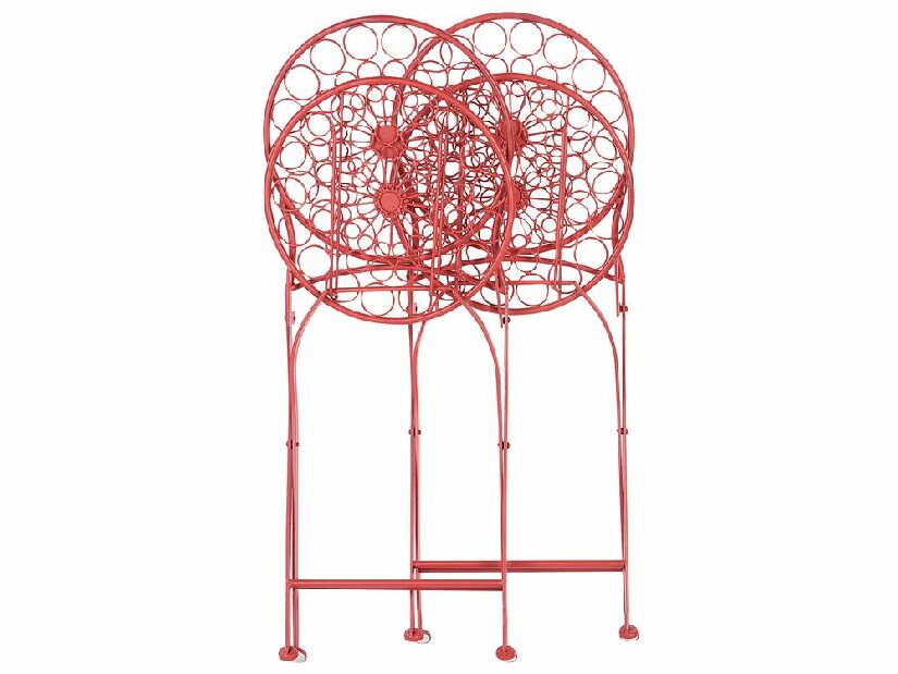 Set 2 buc scaune de grădină Shealee (roșu) 