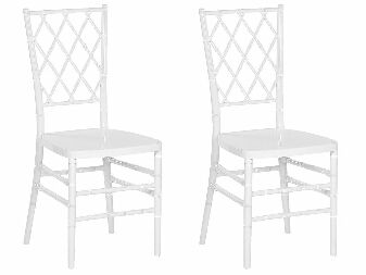 Set 2 buc. scaune sufragerie CLARO (alb)