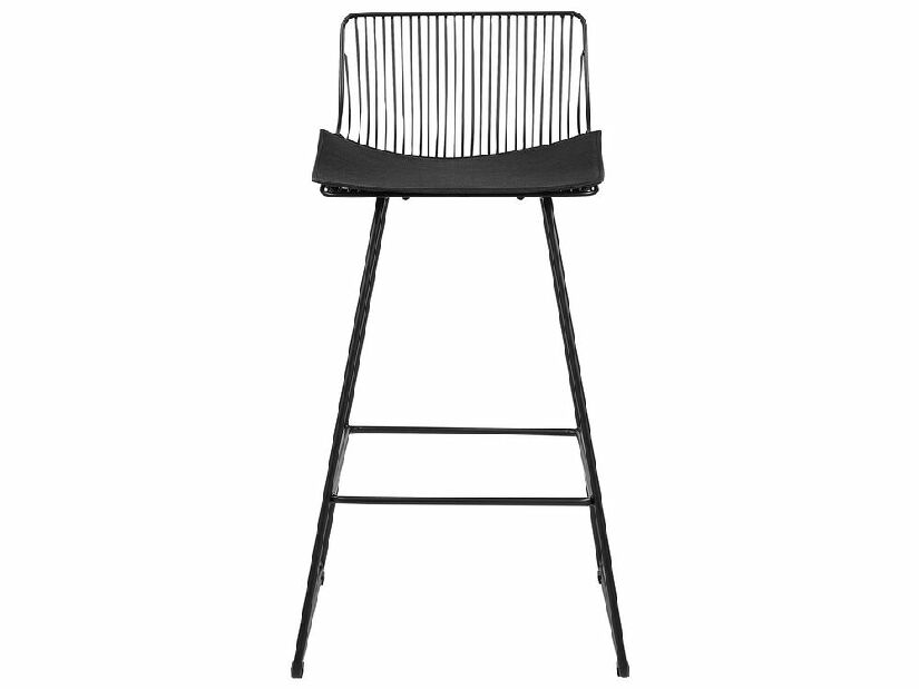Set 2 buc scaun tip bar Fidelia (negru)