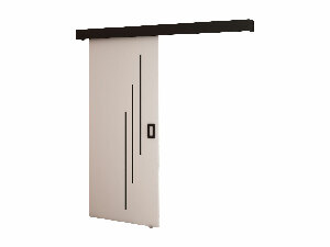 Uși culisante 90 cm Bethany V (alb mat + negru mat)