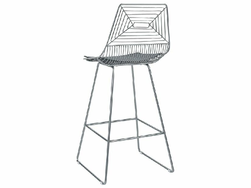 Set 2 buc scaun tip bar Bethel (argintiu)