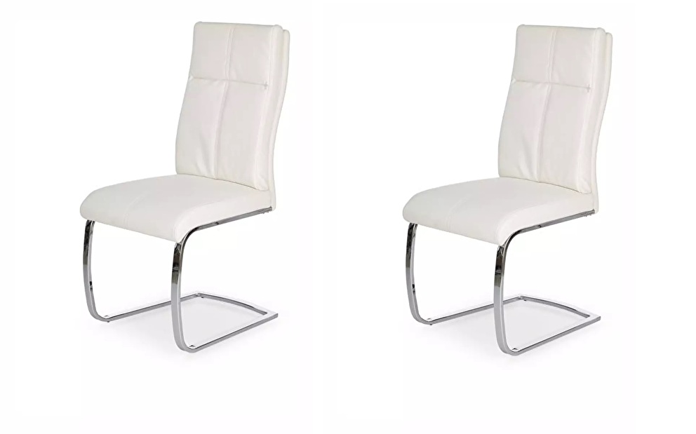 Set 2 buc. scaune sufragerie Latady (alb) *vânzare stoc