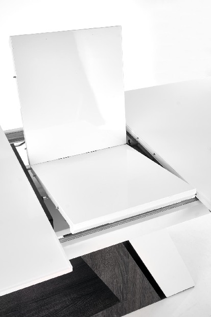Masă de sufragerie Miriso (alb + gri închis) (pentru 6 până la 8 persoane)