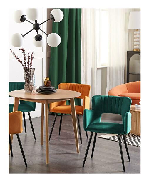 Set 2 buc scaune sufragerie Shelba (smaragd) 