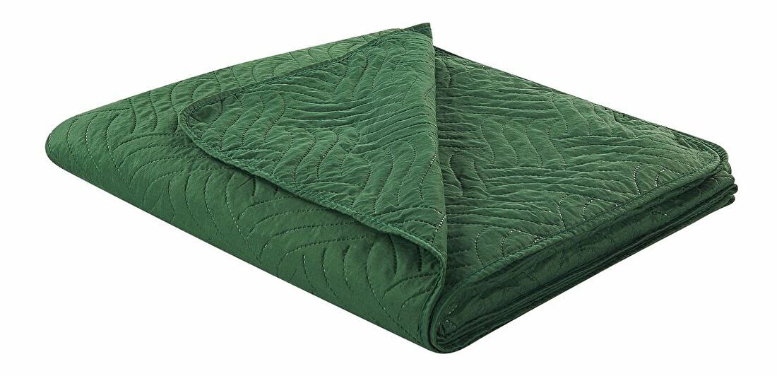 Set cuvertură pat și 2 perne 160 x 220 cm Bent (verde)