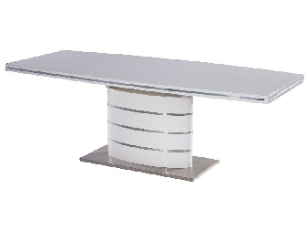 Masă de sufragerie extensibilă 120-180 cm Florinda (alb + alb) (pentru 4 până la 8 persoane)