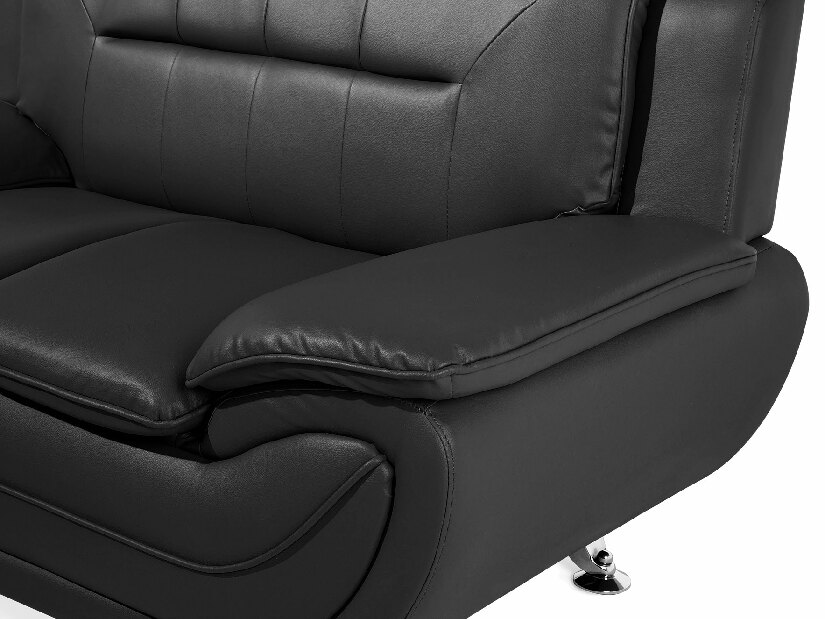 Canapea 2 locuri Leyton (negru) 