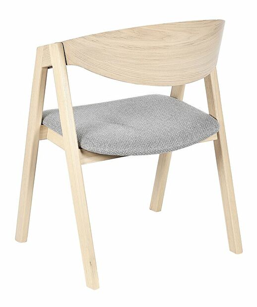 Set 2 buc scaune de sufragerie Yugo (lemn deschis) 
