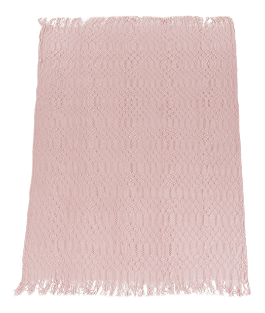 Pătură tricotată cu franjuri 120x150 cm Solia Typ 1(svetloroz)